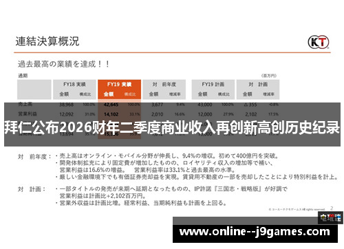 拜仁公布2026财年二季度商业收入再创新高创历史纪录